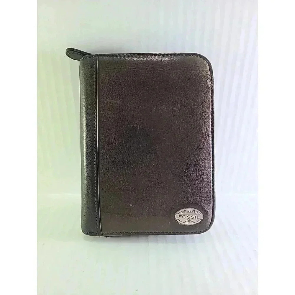 Vintage Palm Pilot Fossil Card Wallet Pocket Planner Type Organizer